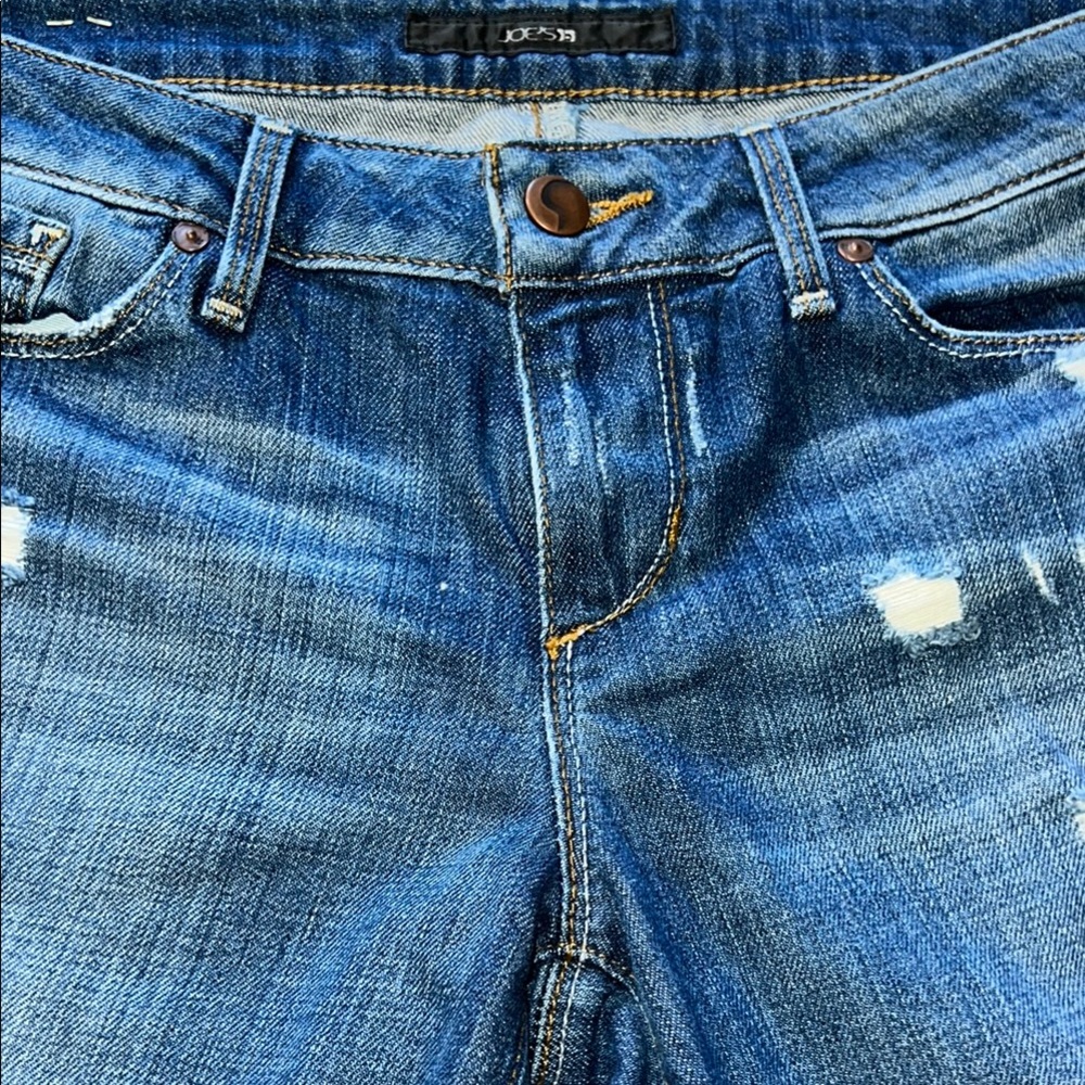 NWT Joe’s Jeans The Honey Curvy Booty Fit Shae Distressed Flare Denim Blue 29X34 - Picture 5 of 16